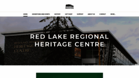 What Redlakemuseum.com website looked like in 2019 (4 years ago)