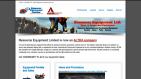 What Resourceequipment.com website looked like in 2019 (4 years ago)