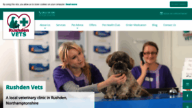 What Rushdenvets.co.uk website looked like in 2019 (4 years ago)