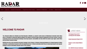 What Radar.org.za website looked like in 2019 (4 years ago)