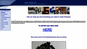 What Rosary-making.com website looked like in 2019 (4 years ago)