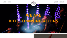 What Riotcommunications.com website looked like in 2019 (4 years ago)