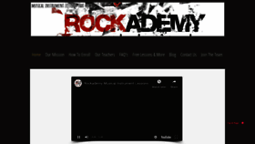 What Rockademy.co.uk website looked like in 2019 (4 years ago)