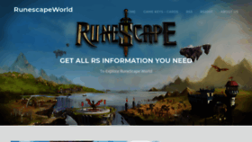 What Runescapeworld.com website looked like in 2019 (4 years ago)