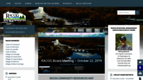 What Racog.org website looked like in 2019 (4 years ago)