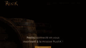 What Rustik.fr website looked like in 2019 (4 years ago)