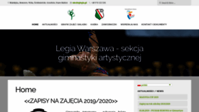 What Rglegia.pl website looked like in 2019 (4 years ago)