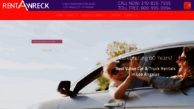 What Rentawreckla.com website looked like in 2019 (4 years ago)