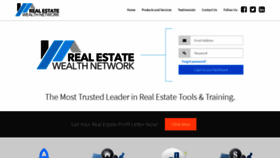 What Realestatewealthnetwork.com website looked like in 2019 (4 years ago)