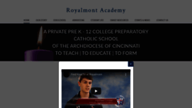 What Royalmontacademy.org website looked like in 2019 (4 years ago)