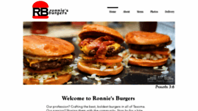 What Ronniesburgers.com website looked like in 2019 (4 years ago)