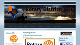 What Rotary5730.org website looked like in 2019 (4 years ago)
