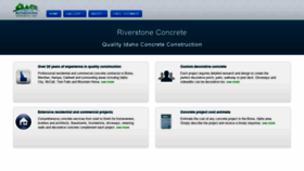 What Riverstoneconcrete.com website looked like in 2019 (4 years ago)