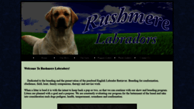 What Rushmerelabradors.com website looked like in 2019 (4 years ago)