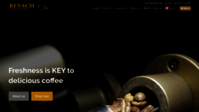 What Reyachcoffee.com website looked like in 2019 (4 years ago)