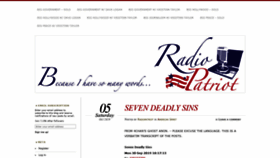 What Radiopatriot.net website looked like in 2019 (4 years ago)