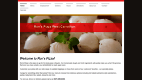 What Ronspizzadayton.com website looked like in 2019 (4 years ago)