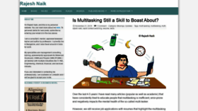 What Rajeshnaik.com website looked like in 2019 (5 years ago)