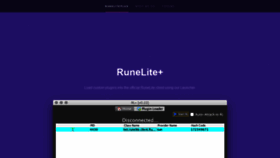 What Runelite.plus website looked like in 2019 (4 years ago)