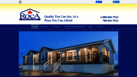 What Rocamodularhomes.ca website looked like in 2019 (4 years ago)