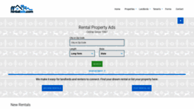 What Rentalads.com website looked like in 2019 (4 years ago)