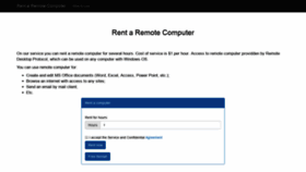 What Rentaremotecomputer.com website looked like in 2019 (4 years ago)