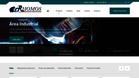 What Rhomos.com.br website looked like in 2019 (5 years ago)