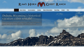 What Ramshornguestranch.com website looked like in 2019 (4 years ago)