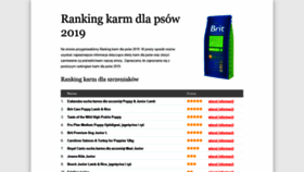 What Ranking-karm-dla-psow.eu website looked like in 2019 (5 years ago)