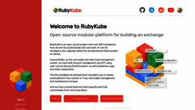 What Rubykube.io website looked like in 2019 (4 years ago)