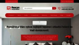 What Reacon.cz website looked like in 2019 (4 years ago)