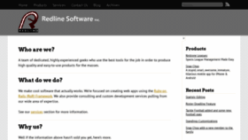 What Redlinesoftware.com website looked like in 2019 (4 years ago)