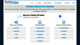 What Reciboonline.com website looked like in 2019 (4 years ago)