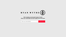 What Ryanwythe.com website looked like in 2019 (4 years ago)