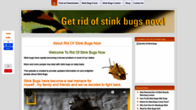 What Ridofstinkbugsnow.com website looked like in 2019 (4 years ago)