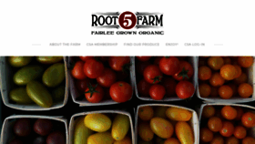 What Root5farm.com website looked like in 2019 (4 years ago)