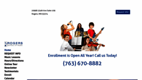 What Rogersmusiclessons.com website looked like in 2019 (4 years ago)