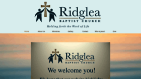What Ridgleabaptist.com website looked like in 2019 (4 years ago)