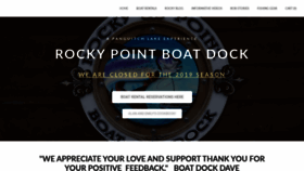 What Rockypointboatdock.com website looked like in 2019 (4 years ago)