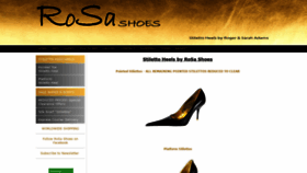 What Rosashoes.com website looked like in 2019 (4 years ago)