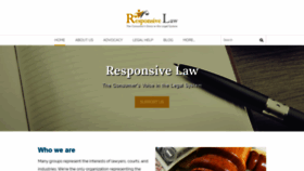 What Responsivelaw.org website looked like in 2019 (4 years ago)