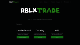 What Rblx.trade website looked like in 2019 (4 years ago)