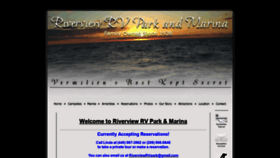 What Riverviewrvparkandmarina.com website looked like in 2019 (4 years ago)