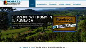 What Rumbach-pfalz.de website looked like in 2019 (4 years ago)
