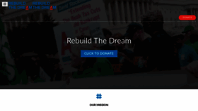 What Rebuildthedream.com website looked like in 2019 (4 years ago)
