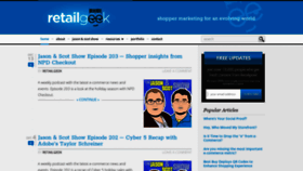What Retailgeek.com website looked like in 2019 (4 years ago)