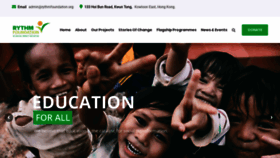 What Rythmfoundation.org website looked like in 2019 (4 years ago)