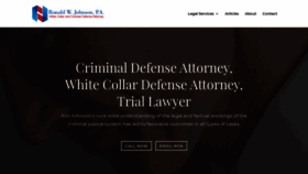 What Ronaldwjohnsonlaw.com website looked like in 2019 (4 years ago)