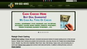 What Raleigh-checkcashing.com website looked like in 2019 (4 years ago)