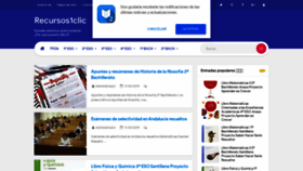 What Recursos1clic.es website looked like in 2019 (4 years ago)